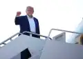 JOINT BASE ANDREWS, MARYLAND - JUNE 24: U.S. President Donald Trump boards Air Force One to depart for the 2025 NATO Summit on June 24, 2025 at Joint Base Andrews, Maryland. This year's NATO summit, which brings together heads of state and government from across the military alliance, is being held in the Netherlands for the first time. Among other matters, members are to approve a new defense investment plan that raises the target for defense spending to 5% of GDP. (Photo by Andrew Harnik/Getty Images)