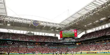 MIAMI GARDENS, FLORIDA - JUNE 29: General view inside the stadium during the FIFA Club World Cup 2025 round of 16 match between CR Flamengo and FC Bayern München at Hard Rock Stadium on June 29, 2025 in Miami Gardens, Florida. (Photo by Michael Reaves/Getty Images)