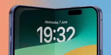 Render of a possible iPhone Fold - Source AppleInsider