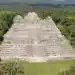 he ruined Maya city of Caracol in Belize is dominated by the Caana pyramid, which was once a temple. The newfound tomb was in a raised area immediately to the right, underneath the modern canopy of trees (Image credit: Caracol Archaeological Project, University of Houston)
