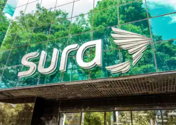 Bogota, Colombia, El Chico, Sura insurance company, building exterior and logo. (Photo by: Jeffrey Greenberg/Universal Images Group via Getty Images)