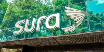 Bogota, Colombia, El Chico, Sura insurance company, building exterior and logo. (Photo by: Jeffrey Greenberg/Universal Images Group via Getty Images)