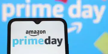 CANADA - 2025/01/22: In this photo illustration, the Amazon Prime Day logo is seen displayed on a smartphone screen. (Photo Illustration by Thomas Fuller/SOPA Images/LightRocket via Getty Images)