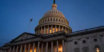 WASHINGTON, DC - JULY 1: The U.S. Capitol at dawn during a vote-a-rama, on July 1, 2025 in Washington, DC. Republican leaders are pushing to get President Donald Trump's so-called "One, Big, Beautiful Bill," Act through Congress and to his desk before the July 4 Independence Day holiday. (Photo by Al Drago/Getty Images)