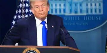 WASHINGTON, DC - JUNE 27: U.S. President Donald Trump answers questions during a press conference on recent Supreme Court rulings in the briefing room at the White House on June 27, 2025 in Washington, DC. The Supreme Court ruled 6-3 that individual judges cannot grant nationwide injunctions to block executive orders, including the injunction on President Trump’s effort to eliminate birthright citizenship in the U.S. The justices did not rule on Trump’s order to end birthright citizenship but stopped his order from taking effect for 30 days. (Photo by Joe Raedle/Getty Images)