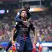 ATLANTA, GEORGIA - JULY 05: Desire Doue #14 of Paris Saint-Germain celebrates scoring his team's first goal with teammate Ousmane Dembele #10 during the FIFA Club World Cup 2025 quarter-final match between Paris Saint-Germain and FC Bayern München at Mercedes-Benz Stadium on July 05, 2025 in Atlanta, Georgia. (Photo by Steph Chambers - FIFA/FIFA via Getty Images)