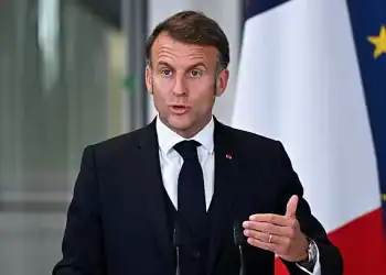 LONDON, ENGLAND - JULY 10: British Prime Minister Keir Starmer (not pictured) and French President Emmanuel Macron hold a press conference on July 10, 2025 in London, England. President Emmanuel Macron and Mrs Brigitte Macron visit the UK in the first visit State Visit made by France in 17 years. They are staying at Windsor Castle, hosted by King Charles III and Queen Camilla, and a banquet will be held there in their honour. The Macrons will visit Imperial College, and the President will address Parliament during his stay. (Photo by Leon Neal/Getty Images)