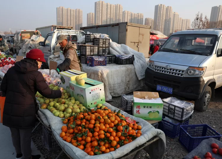 Foto de archivo de un mercado callejeron en Pekín
Ene 12, 2024. REUTERS/Florence Lo