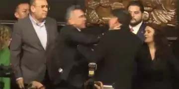 Choque físico entre Noroña y Moreno
