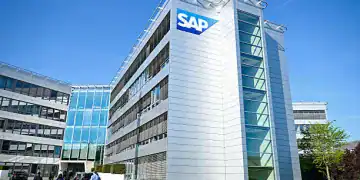 13 May 2025, Baden-Württemberg, Mannheim: A logo of the software company SAP can be seen on the main building in front of the Annual General Meeting of the software company SAP. Photo: Uwe Anspach/dpa (Photo by Uwe Anspach/picture alliance via Getty Images)