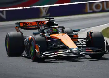 BUDAPEST, HUNGARY - AUGUST 02: Oscar Piastri of Australia driving the (81) McLaren MCL39 Mercedes on track during final practice ahead of the F1 Grand Prix of Hungary at Hungaroring on August 02, 2025 in Budapest, Hungary. (Photo by Joe Portlock/Getty Images)