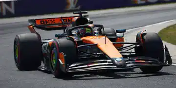 BUDAPEST, HUNGARY - AUGUST 02: Oscar Piastri of Australia driving the (81) McLaren MCL39 Mercedes on track during final practice ahead of the F1 Grand Prix of Hungary at Hungaroring on August 02, 2025 in Budapest, Hungary. (Photo by Joe Portlock/Getty Images)