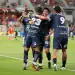 HOUSTON, TEXAS - AUGUST 05: Luis Quinones #23 of CF Pachuca celebrates his goal with teammates during the first half of the Leagues Cup Phase One match between Houston Dynamo FC and CF Pachuca at Shell Energy Stadium on August 05, 2025 in Houston, Texas. (Photo by Alex Slitz - Leagues Cup/MLS via Getty Images)