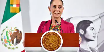 MEXICO CITY, MEXICO - AUGUST 12: Mexican president Claudia Sheinbaum speaks during the daily morning briefing at Palacio Nacional on August 12, 2025 in Mexico City, Mexico. (Photo by Johana Remigio/ObturadorMX/Getty Images)