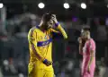 FORT LAUDERDALE, FLORIDA - AUGUST 20: André-Pierre Gignac 10# of Tigres UANL reacts during the Leagues Cup Quarter-final between Inter Miami CF and Tigres UANL at Chase Stadium on August 20, 2025 in Fort Lauderdale, Florida. (Photo by Leonardo Fernandez/Getty Images)