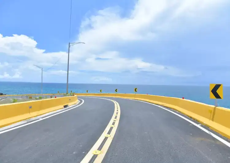 El paso a desnivel de la avenida Hípica sobre la autopista Las Américas remodelado.EXTERNA