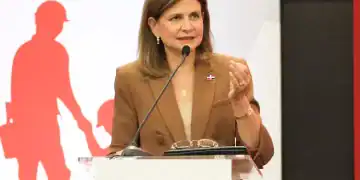 La vicepresidenta de la República, Raquel Peña