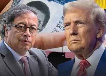 Fotomontaje Gustavo Petro, Donald Trump y Visa Americana: Fuente: Redes sociales