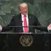 NEW YORK, NY - SEPTEMBER 25:  U.S. President Donald Trump addresses the 73rd session of the United Nations General Assembly on September 25, 2018 in New York City. The United Nations General Assembly, or UNGA, is expected to attract 84 heads of state and 44 heads of government in New York City for a week of speeches, talks and high level diplomacy concerning global issues. New York City is under tight security for the annual event with dozens of road closures and thousands of security officers patrolling city streets and waterways. (Photo by John Moore/Getty Images)