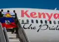 A third contingent of police officers from Kenya arrives at Toussaint Louverture International Airport in Port-au-Prince on January 18, 2025. Kenya said Saturday it was sending another 217 police officers to Haiti to bolster a multinational force seeking to restore order to the violence-ridden Caribbean island. Criminal gangs still control some 85 percent of the capital Port-au-Prince, the United Nations estimates, despite the deployment last June of the Kenyan-led Multinational Security Support Mission (MSS) under UN auspices. (Photo by Clarens SIFFROY / AFP) (Photo by CLARENS SIFFROY/AFP via Getty Images)