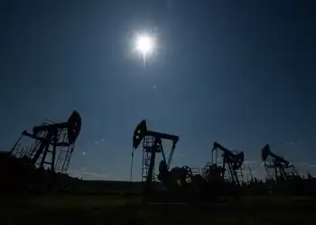 KAZAN, REPUBLIC OF TATARSTAN, RUSSIA - JULY 14: Oil pumping units are seen as the results of the first quarter of 2025, 8.3 million tons of oil are produced in the Republic of Tatarstan on July 14, 2025. The average price of Urals oil for this period was $ 62.8 per barrel. (Photo by Stringer/Anadolu via Getty Images)