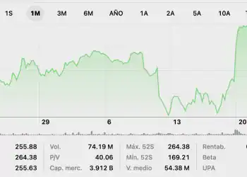Acciones de Apple / Fuente: Bolsa