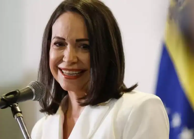 María Corina Machado has been awarded the prize for ‘keeping the flame of democracy burning amidst a growing darkness’ © AFP via Getty Images