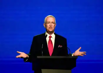 Ricardo Salinas Pliego, chairman and president of Grupo Elektra SAB DE CV, during the Conservative Political Action Conference (CPAC) Argentina in Buenos Aires, Argentina, on Wednesday, Dec. 4, 2024. CPAC Argentina serves as a platform to promote conservative principles in Argentina and the region. Photographer: Anita Pouchard Serra/Bloomberg via Getty Images