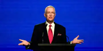 Ricardo Salinas Pliego, chairman and president of Grupo Elektra SAB DE CV, during the Conservative Political Action Conference (CPAC) Argentina in Buenos Aires, Argentina, on Wednesday, Dec. 4, 2024. CPAC Argentina serves as a platform to promote conservative principles in Argentina and the region. Photographer: Anita Pouchard Serra/Bloomberg via Getty Images