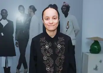 LONDON, ENGLAND - MAY 15: Grace Wales Bonner attends the Dover Street Market open house to celebrate Photo London 2025 on May 15, 2025 in London, England. (Photo by Dave Benett/Getty Images)