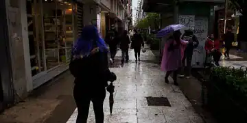 Daily life in the Autonomous City of Buenos Aires, Argentina, on September 27, 2025, involves a rainy day. (Photo by Catriel Gallucci Bordoni/NurPhoto via Getty Images)