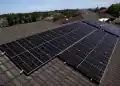 SYDNEY, AUSTRALIA - OCTOBER 8: Solar panels are seen on the roof of a western Sydney suburban home on October 8, 2025 in Sydney, Australia. (Photo by Matt Blyth/Getty Images)