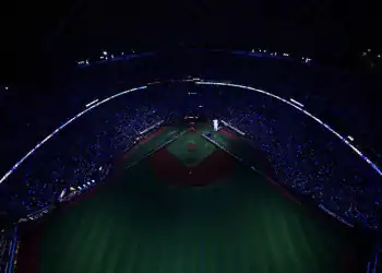 TORONTO, ON - OCTOBER 12: A general view of the Rogers Centre prior to Game One of the American League Championship Series presented by loanDepot between the Seattle Mariners and the Toronto Blue Jays at Rogers Centre on Sunday, October 12, 2025 in Toronto, Ontario, Canada. (Photo by Daniel Shirey/MLB Photos via Getty Images)