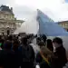 PARIS, FRANCE - OCTOBER 26:Tourists queue to enter the Louvre on October 26, 2025 in Paris, France. The Louvre reopens after a burglary of millions of pound with nine pieces of historic jewelry from the Apollo Gallery. French authorities announced that they have made arrests in connection to last week's robbery at the world-famous art museum. (Photo by Antoine Gyori - Corbis/Corbis via Getty Images)