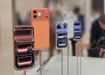 Apple’s latest iPhone models are shown on display at its Regent Street, London store on the launch day of the iPhone 17. Arjun Kharpal | CNBC