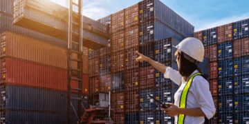 Imagen de ilustración muelle comercial