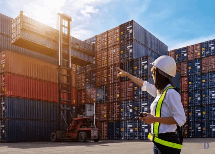 Imagen de ilustración muelle comercial