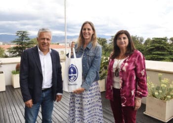 Alfredo Cornejo, Mercedes Martinez y Gabriela Testa