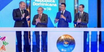 Gabriel Escarrer, Frank Rainieri, David Collado y Frank Elías Rainieri durante el anuncio en FITUR 2026