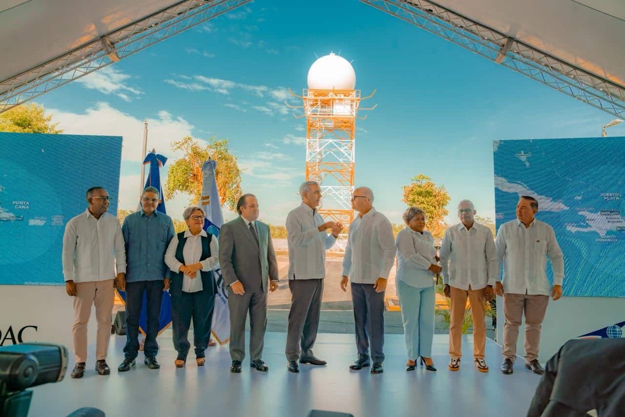 El presidente Luis Abinader inauguró el Radar Meteorológico Doppler Banda C de doble polarización y estado sólido