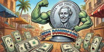 Caricatura de fortaleza del peso dominicano