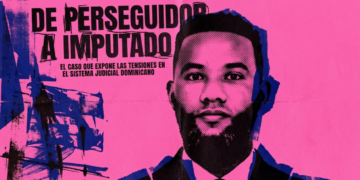 Aurelio Valdez Alcántara,, Genera una imagen utilizando la imagen que te subí que personifique esto: De Perseguidor A Imputado: El Caso Que Expone Las Tensiones En El Sistema Judicial Dominicano (Equipo de diseño DF)