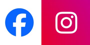 Facebook e Instagram logos