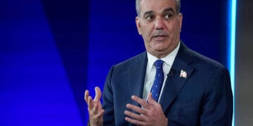 NEW YORK, NEW YORK - SEPTEMBER 24: H.E. Luis Abinader, President, The Dominican Republic, speaks during the 2025 Concordia Annual Summit on September 24, 2025 in New York City.  (Photo by Riccardo Savi/Getty Images for Concordia Annual Summit)