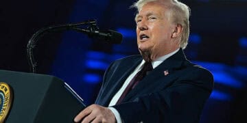 WASHINGTON, DC - 25 DE MARZO: EE. UU. El presidente Donald Trump asiste a la cena anual de recaudación de fondos del Comité Nacional Republicano del Congreso en Union Station el 25 de marzo de 2026 en Washington, DC. El presidente Trump fue el orador principal de este año en la cena. (Foto de Chip Somodevilla/Getty Images)