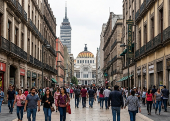 Personas caminando en la CDMX