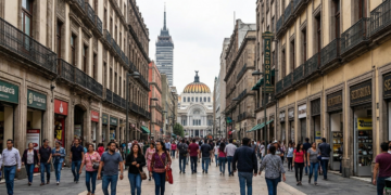 Personas caminando en la CDMX