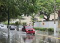 Inundación en la Av. Anacaona por Vaguada de Abril 2026