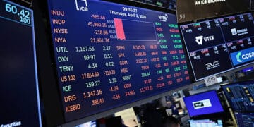 Imagenes de los monitores de Nasdaq