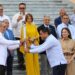 Abinader recibe antorcha de los JCC XXV